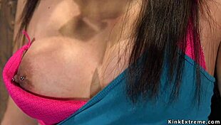 Dark Haired Slave Feels Bondage Ecstasy.