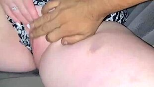 Look at this fat ass and tits getting fingered outdoors in the car!