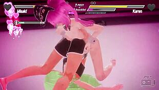 lesbians battle with anal and fingering