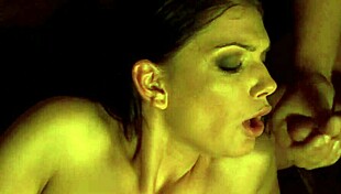 Threesome With Brunette Milf Outdoors