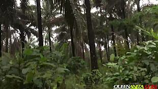 The doctor and science student CAUGHT IN BUSH during practice