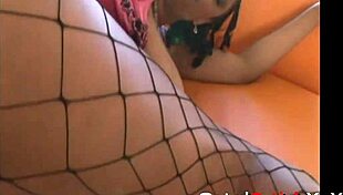 Can you believe this stacked black girl sucking and fucking his monster cock?