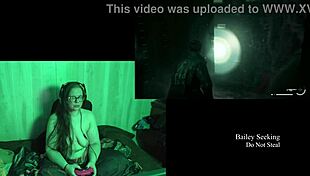 A Brunette With Long Hair And Glasses Enjoys Naked Time At The Lake House In Part 4.