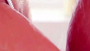 these hot lesbian lovers shower together sensually, teasing each other