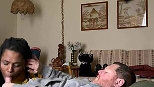 Homemade Amateur Ebony Wants To Suck Dick In Bedroom