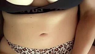 Squirting Milf Masturbates With Her Huge Tits And Big Boobs Solo