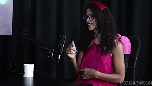 glamorous teen tifany rocha in sheer red lingerie