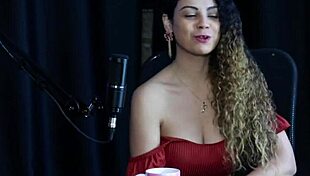 Brazilian Teen in Sheer Red Lingerie Glamour Compilation