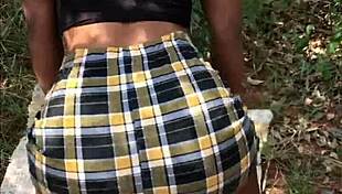 Ebony Girls Feel Huge Cocks Cum On Their Asses