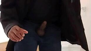 fantasizing about wife with slow motion masturbation in garage