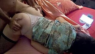 French Amateur Slut In Satin Lingerie Gets Deepthroat, Rimming, Doggystyle 😈