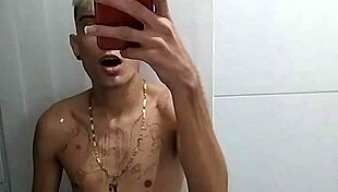 i'm jerking off in the bathroom after soccer