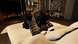 breeding my umbreon slut with big cock, riding and creampie in roblox game