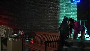 alley cats foursome with anal - group fuck cosplay