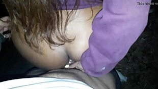 Ebony with big ass takes monster cock in anal, part 2.