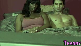 ebony shemale gets facialized as hooker