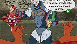 Zelda fucks Majora's monster cock