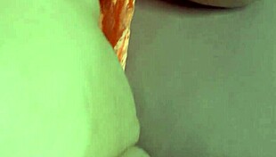 Oh man, that cuckold husband discovered a fresh creampie in his wife's big pussy 😱