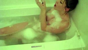 Tiny Red Slut With Sexy Body Licks Vagina In Bathtub
