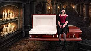 Granny Peggy Sue Pegs and Swallows Cum in Vampire Roleplay