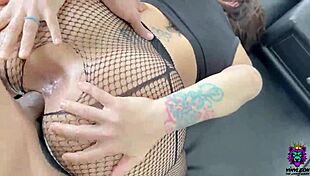 The spanish milf feels nervous yet excited trying anal sex with her big ass in homemade scene