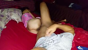 Wife Loves Sideways Pussy Fucking by Husband