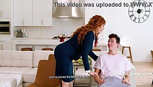 Red Head Flight Attendant Step Mom HELPS STEPSON JOIN MILE HIGH CLUB - Lauren Phillips, Josh Rivers!