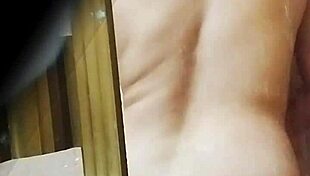 Spying on the beautiful Colombian teacher in the bathroom during her promotion trip.