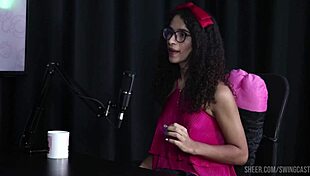 glamorous teen tifany rocha in sheer red lingerie