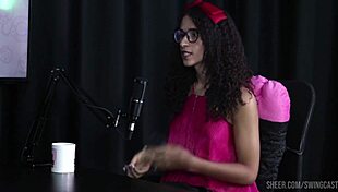 glamorous teen tifany rocha in sheer red lingerie