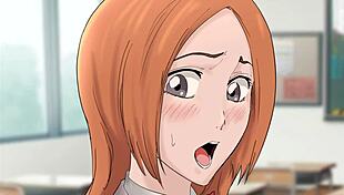 bad slut inoue orihime gets fucked with condom