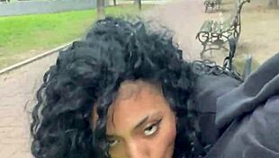 Feeling excited drinking milk outdoors in Buenos Aires park.