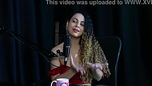 Brazilian Teen in Sheer Red Lingerie Glamour Compilation