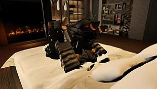 breeding my umbreon slut with big cock, riding and creampie in roblox game