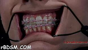 gagged and bound babe craves wild cunt pleasuring