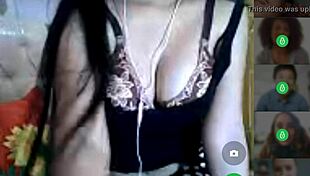 Pregnant Indonesian woman masturbates on Camfrog! So daring!