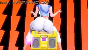Toca toca twerking with teen ass and pussy