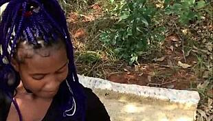 Ebony Girls Feel Huge Cocks Cum On Their Asses