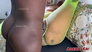 Cum in my pussy young ebony pounded hard by monster cock