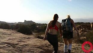 Mindi Mink's lesbian fucking with beautiful long-haired milf.