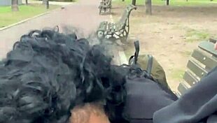 Feeling excited drinking milk outdoors in Buenos Aires park.