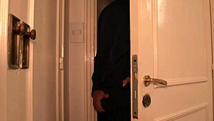 A masked guy passionately fucks a stunning busty Argentinian babe