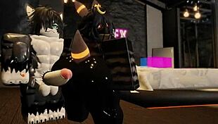 breeding my umbreon slut with big cock, riding and creampie in roblox game