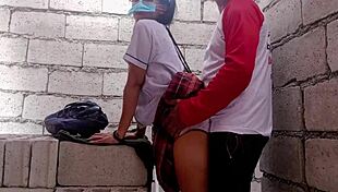 Pinay college student gets detailed oral and vaginal sex in abandoned construction site