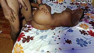 Curvy Ebony Submissive Gets Both Holes Stuffed with Big Cock