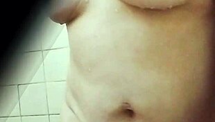 Spying on the beautiful Colombian teacher in the bathroom during her promotion trip.