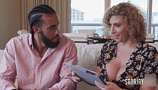 Mature Sara Jay's huge ass rides James Angel's big cock