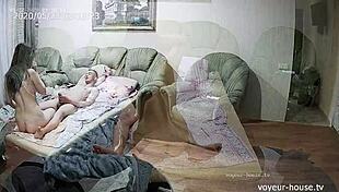 this young couple rides and blows in homemade action