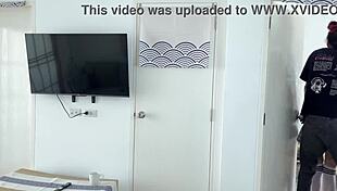 She Enjoys Being Tied Up During Blowjob