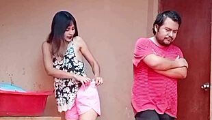 �co�o moja verga la vecina en la lavander�a comunitaria y termina con una corrida facial